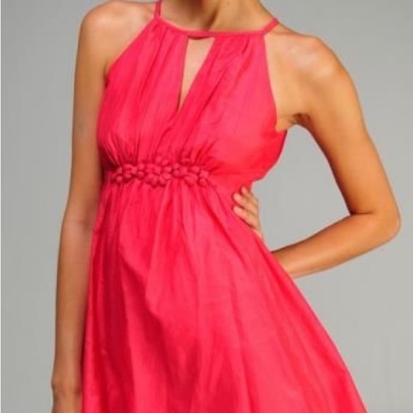 Silk Orange Dress Esley - Picture 15 of 15